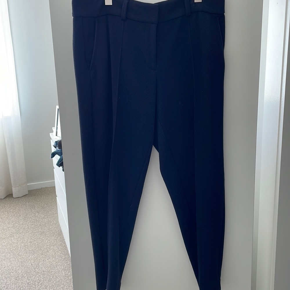Navy blue knit trousers size 12
